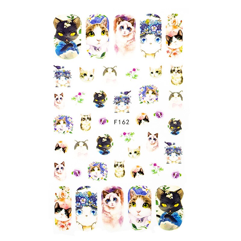 Nail Sticker DIY Retro Personality Pattern Flower Bunny Nail Decoration Sticker Marilyn Monroe Nail Sticker: 8-A140018