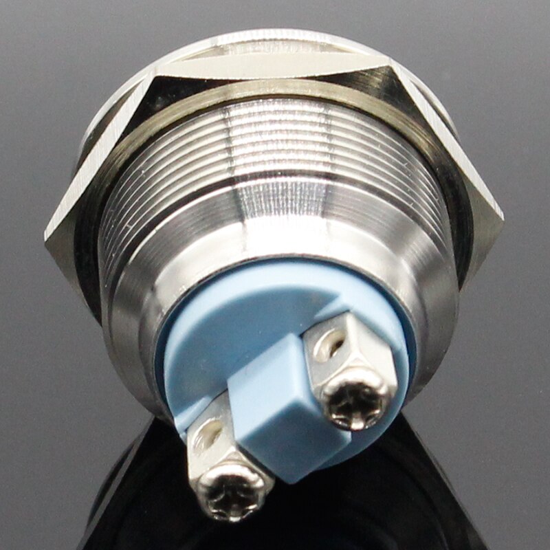 LED Metal Indicator light 22mm flat round Signal lamp LIGHT 3V 6V 12V 24V 220v screw connect red yellow blue white