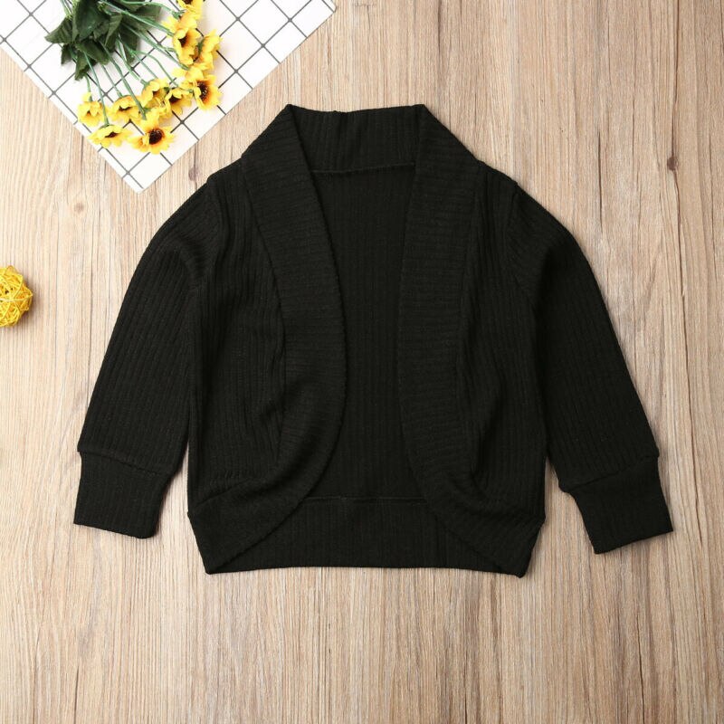 Peuter Kids Baby Meisje Gebreide Trui Vest Jas Lange Mouw Top Uitloper Meisjes Trui Top Kleding
