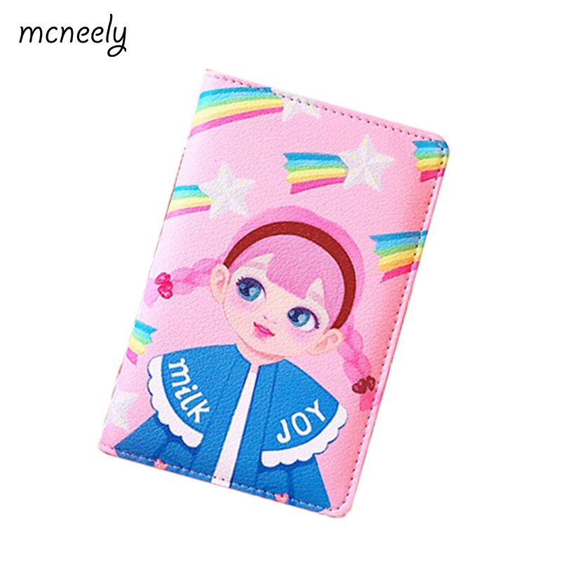 Neue Regenbogen Passport abdeckung Mädchen Reise Brieftasche Dokument Reisepass Multi-zweck Kreditkarte Paket ID karte Halter