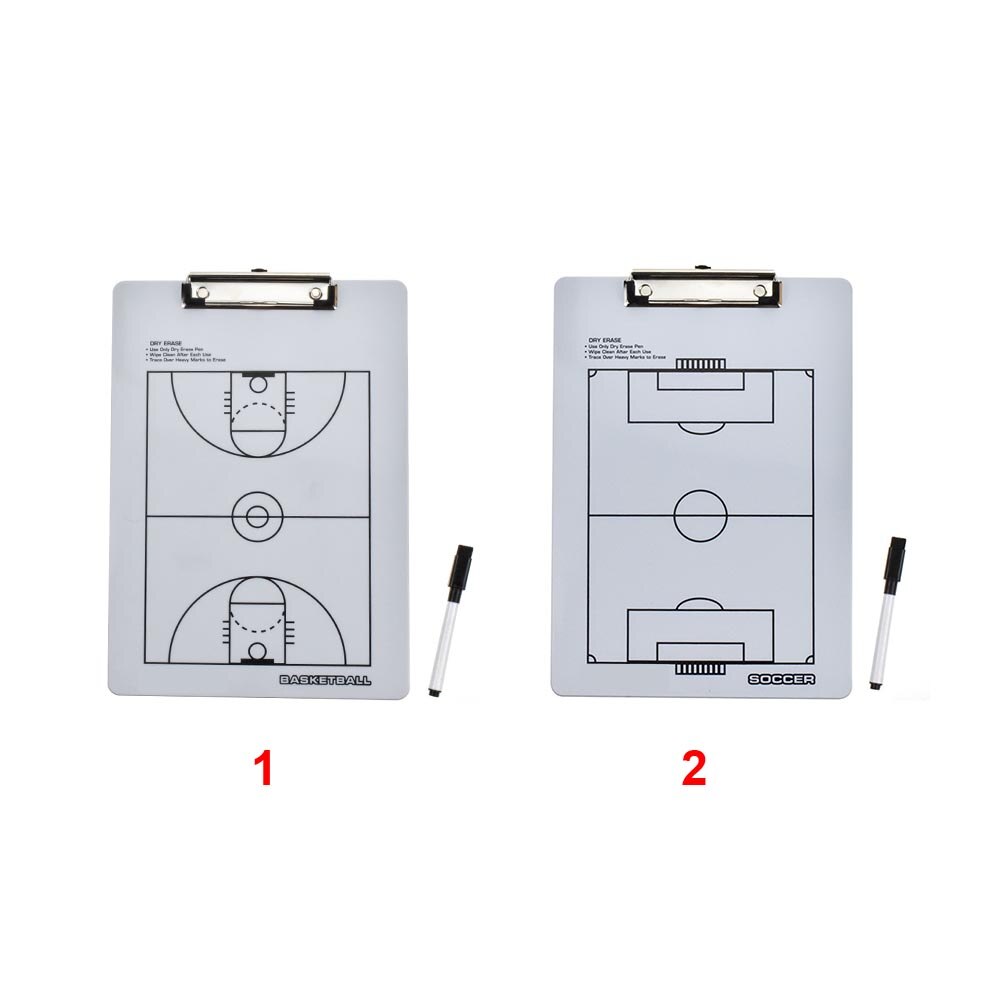 Whiteboard slitstark vattentät bärbar markör coaching board fotboll basket guidning torr radering mångsidig strategi