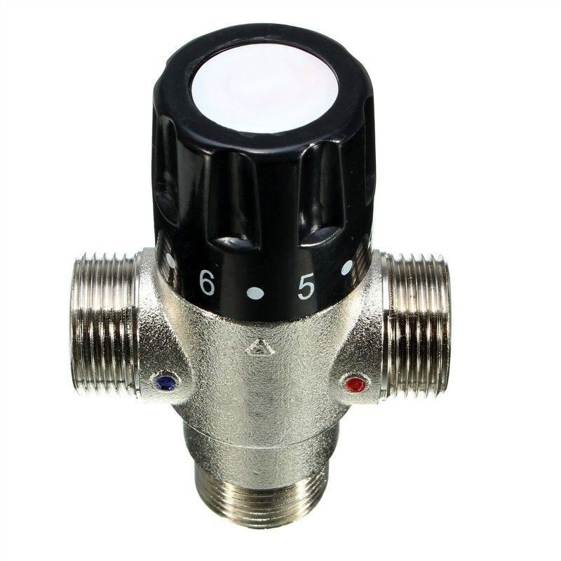 Calentador termostático Solar DN20 de 3/4 pulgadas, válvula de mezcla, válvula de tubería, materiales de construcción estándar