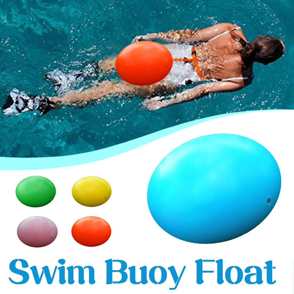 PVC Swimming Buoy Safety Float Swimming float floating device swimming safety float solid color float bag swimming ring heel bal