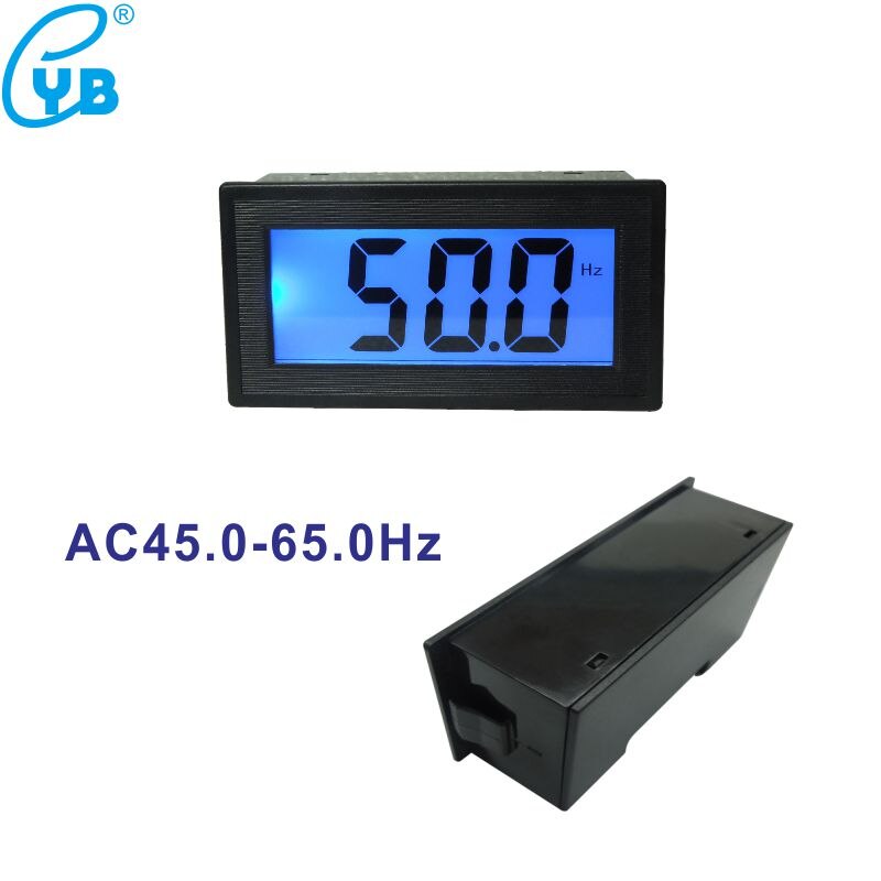 Lcd Digitale Frequentie Counter Meter Herz Tester Cymometer 45.0Hz-65.0Hz Blue Backlit Hz Meter Panel Meter Herz indicator Guage