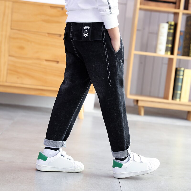 Ienens børne jeans efterårs cowboybukser 5-13 år drengetøj børn casual jeans drenge denimbukser