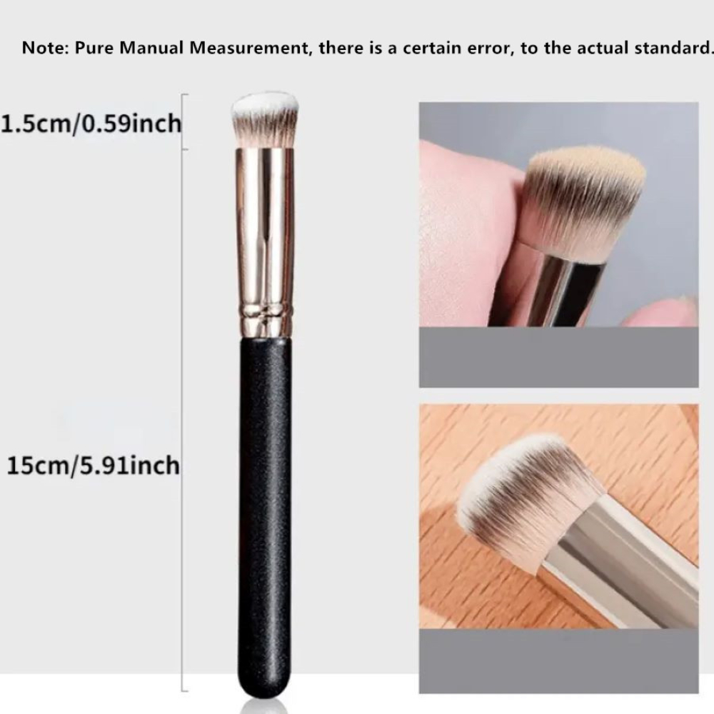 Brosse anti-cernes pour fond de teint, couvre les imperfections du visage et le fard à joues, brosse de maquillage multifonctionnelle réutilisable pour le visage