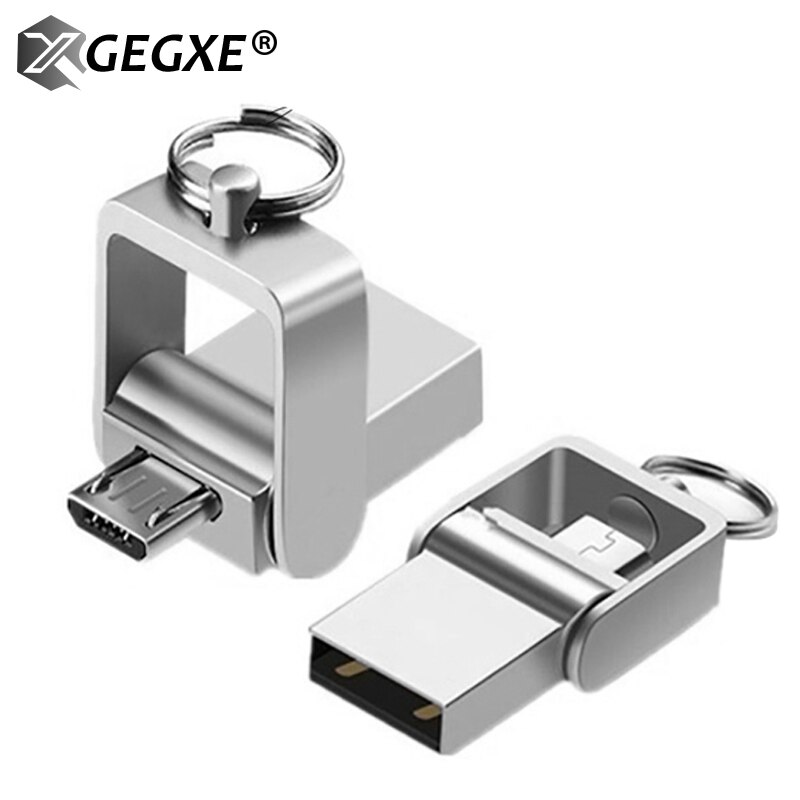 32 Gb Usb Flash Drive Otg 8 Gb 16 Gb 64 Gb 128 Gb USB2.0 Pen Drive Opvouwbare Pendrive 3.0 metalen Usb Stick Voor Android