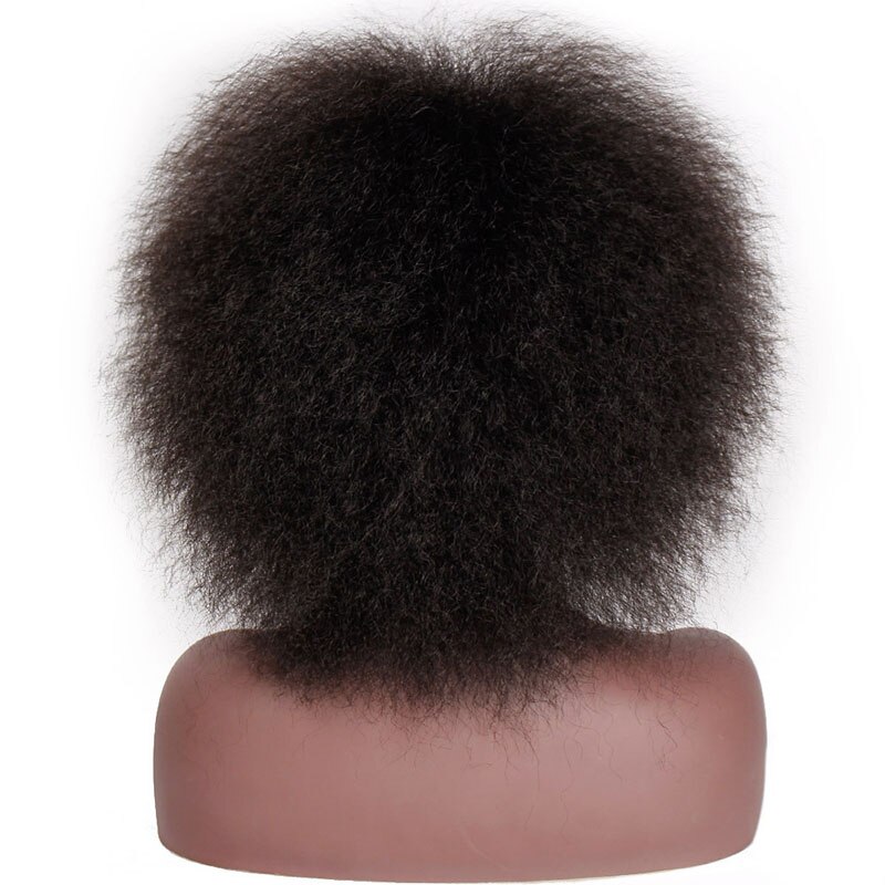ICH der eine perücke 6 Zoll Kurze Braun Schwarz afro Lockige Perücke Flauschigen Perücken Synthetische Haar für Schwarz/Weiß frauen Natürlich Aussehende: 2