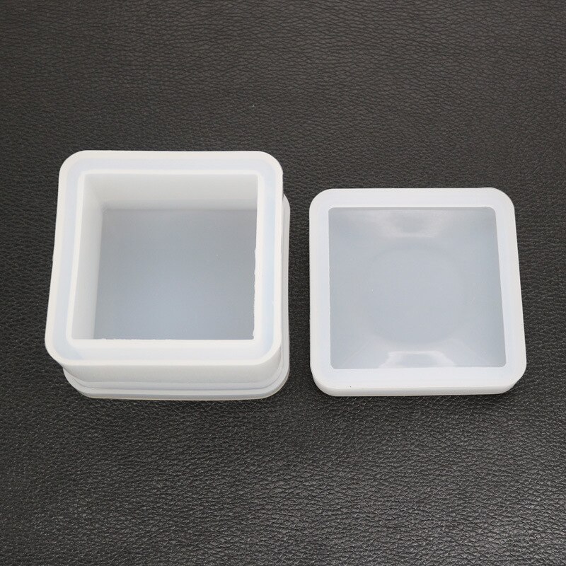 Box Resin Molds Jewelry Box Molds Square/Round/Hexagonal/Heart/Flower Shape DIY Storage Box Silicone Resin Molds VDX99