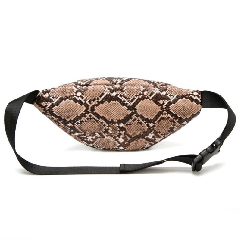 bolso de pecho Retro Serpentine Mini bolso de mujer bandolera bolso de señora cinturón paquete Vintage piel de serpiente impreso riñonera