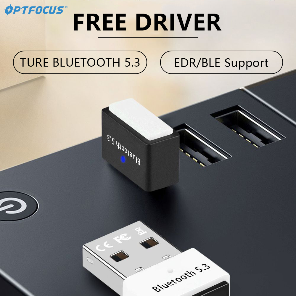 Bezprzewodowy adapter Bluetooth 5.3 USB Odbiornik BT Darmowy sterownik do laptopa PC 7 urządzeń podłącz klucz adaptera odległości 20 metrów