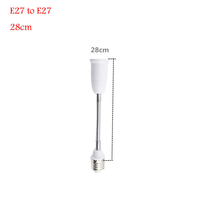 E27 To E27 LED light Lamp bulb Base Socket Screw Extension power Holder Converter Flexible E27-E27 Retardant Adapter V27: green