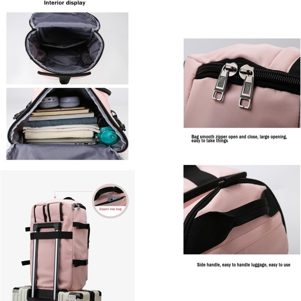 Gym Bag for Men and Women, Multifunctional Sports Duffle Bag Workout Travel Backpack Weekender Overnight Sports Gym Bags