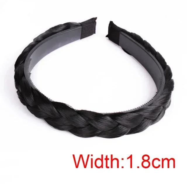Diademas de peluca torcida para mujer, trenzas anchas de espina de pescado, diademas hechas a mano, aro para la cabeza, accesorios para el cabello,: Naranja