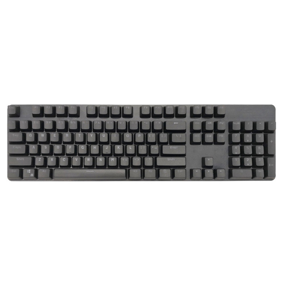 104Pcs/Set PBT Universal Backlit Key Cap Keycaps For Cherry Mechanical Keyboard Computer Peripherals For Cherry/Kailh/Gateron: black
