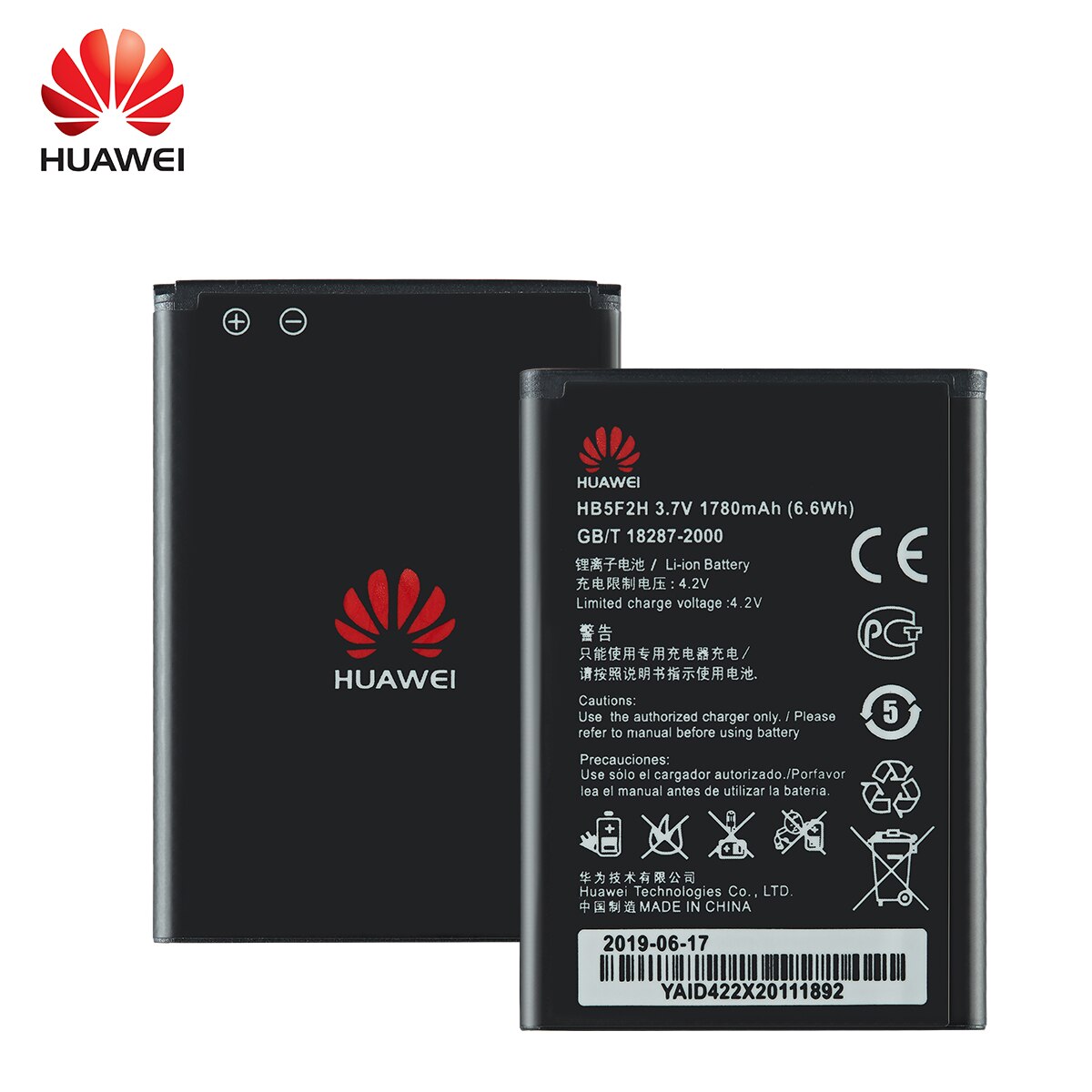 100% originale HB5F2H 1780mAh batteria per Huawei E5372 E5373 E5375 EC5377 E5330 E5336 E5351 E5356 EC5377U-872 E5356S-2 E5330Bs-2