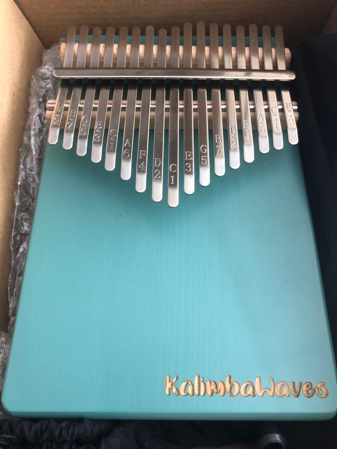 Kalimba Mbira Sanza 10 Keys Thumb Piano Pocket Size Beginners: Type 13