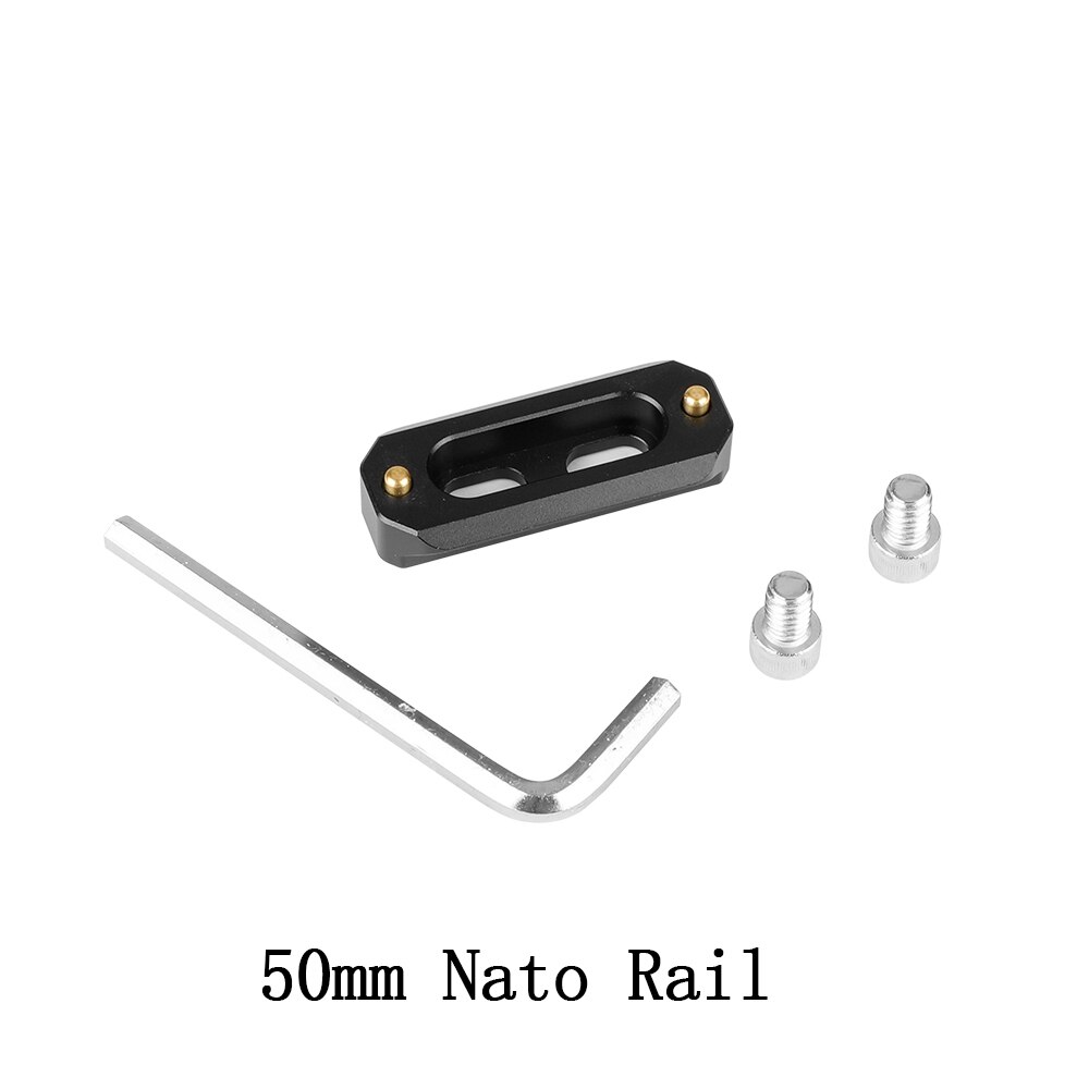 KIMRIG SWAT Nato Rail Clamp With 15mm Rod Clamp Aluminum Camera Rig Quick Release For Dslr Cameras Monitor Viewfinder Attach: C2085