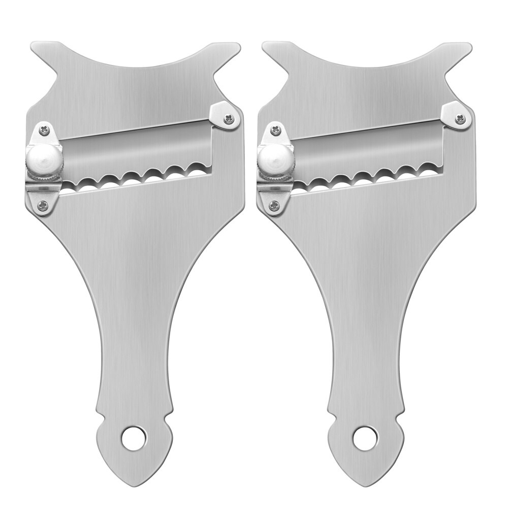 Bestonzon 2 Stuks Chocolade Truffel Schaafmachine Rvs Truffel Slicer Kaas Scheerapparaat Draagbare Keuken Gadget Voor Thuis Keuken Re: Default Title
