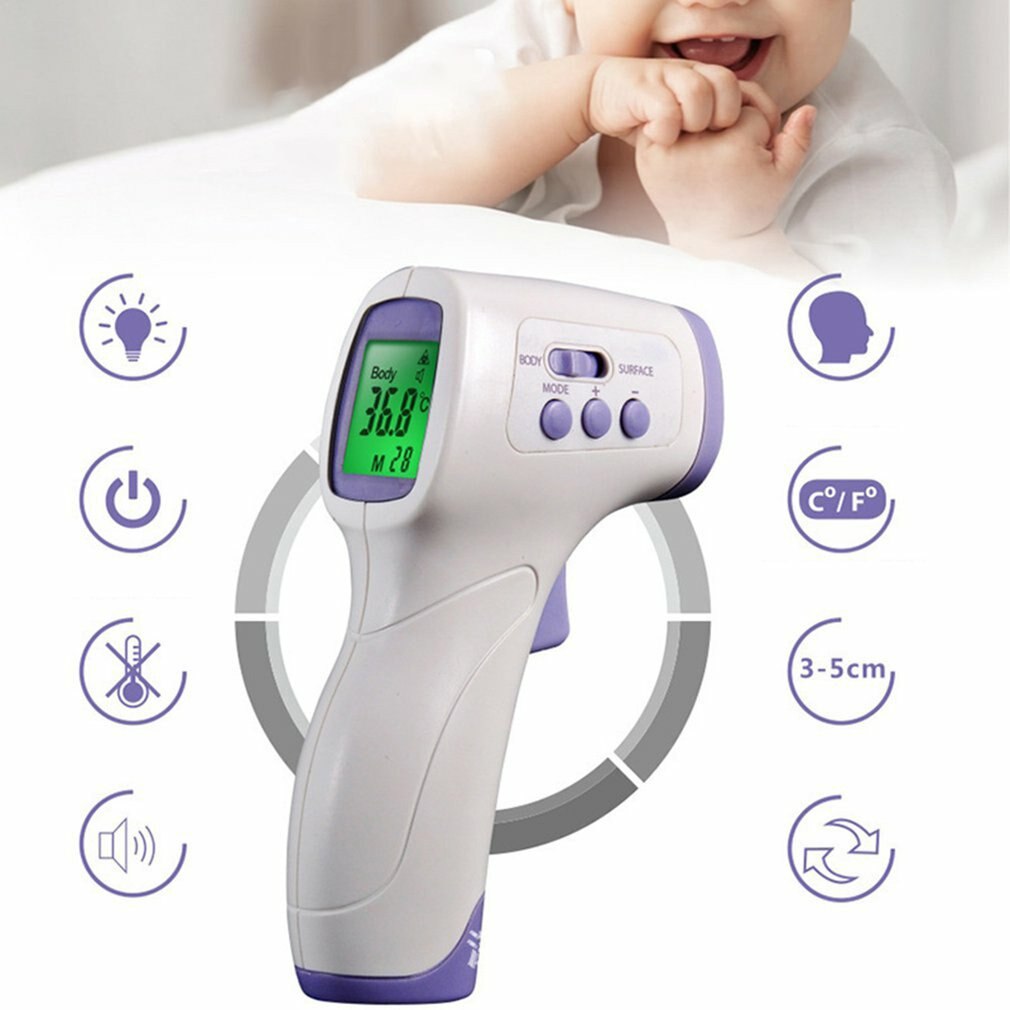 Winkelen draagbare elektronische thermometer infrarood contactloze handthermometer voorhoofdthermometer menselijke lichaamsthermometer