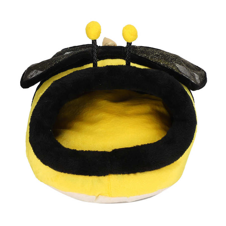 Leuke Cartoon Bee Vormige Cavia Warm Bed Kleine Dieren Soft Pet Warm Bedden Huisdier Bed Huis Hideout Kooi Accessoires