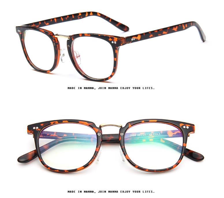 Clear Lens Glasses Men's Glasses Frame Square Optical Eyewear Retro Transparent Myopia Prescription Eyeglasses Frame