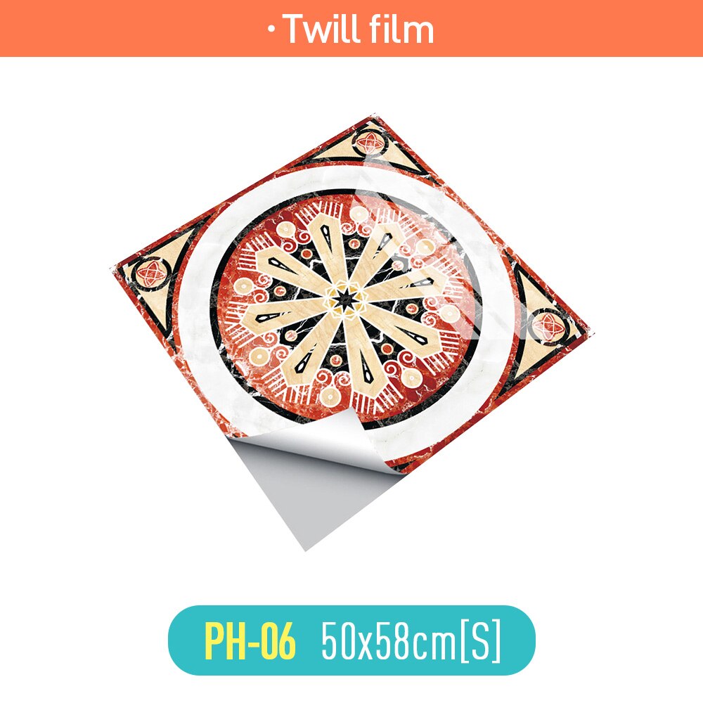 Living room floor stickers European parquet stickers self-adhesive thick ceramic tiles renovation stickers waterproof and wear: Twill film