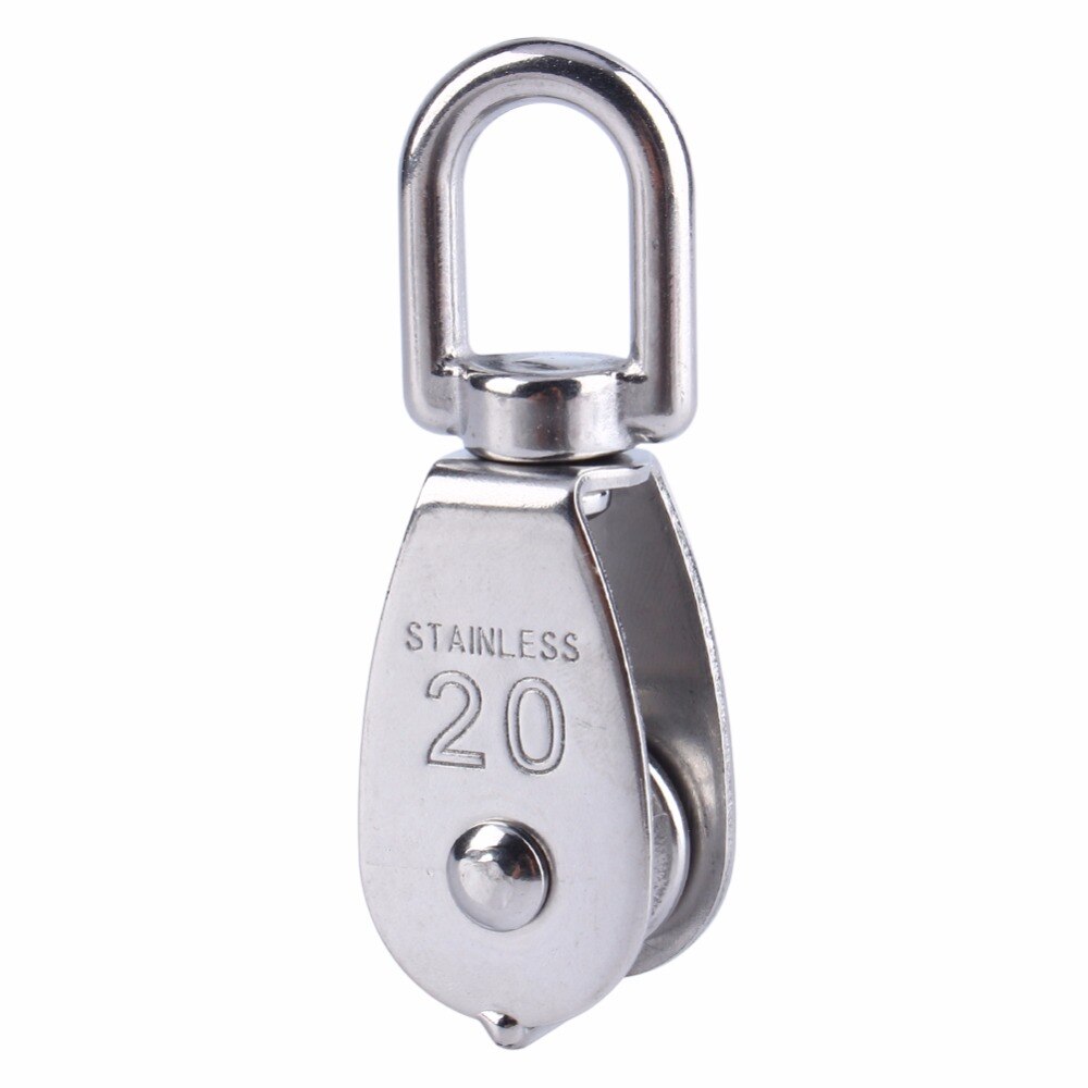 Stainless steel pulley stainless steel wire rope chain pulley M15M20M25M32 single pulley heavy duty pulley pulley set