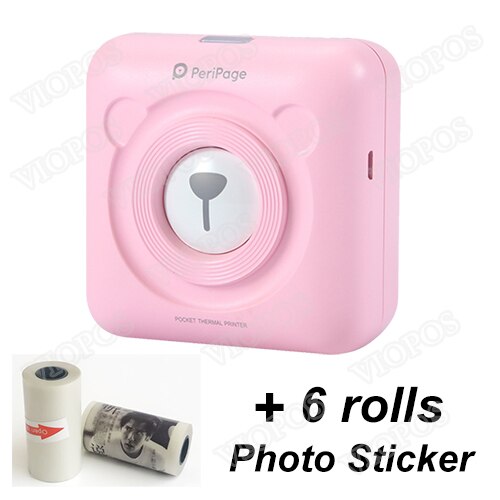 Mini Draagbare Bluetooth Draadloze Paper Photo Printer Pocket Thermische Afdrukken Usb Aansluiting