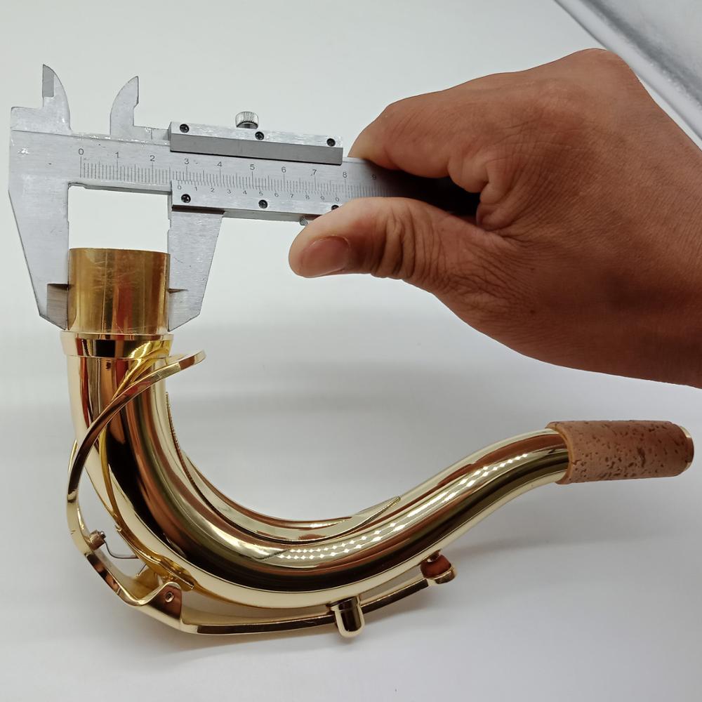 Muziekliefhebber clubinstrument tenorsaxofoon hals messing antiek koper simulatie brons saxofoon hals accessoires
