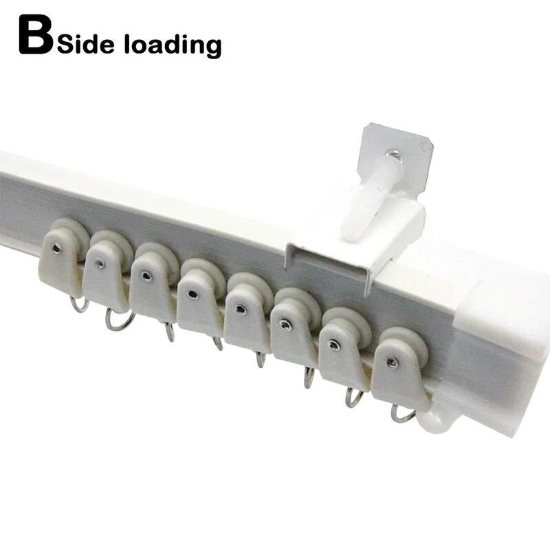 Curved Rail Bay Window Balcony Silent Curtain Track U-shaped Bendable Rod Rail Monorail Plastic Slide Top-mounted Soft L9L9: B