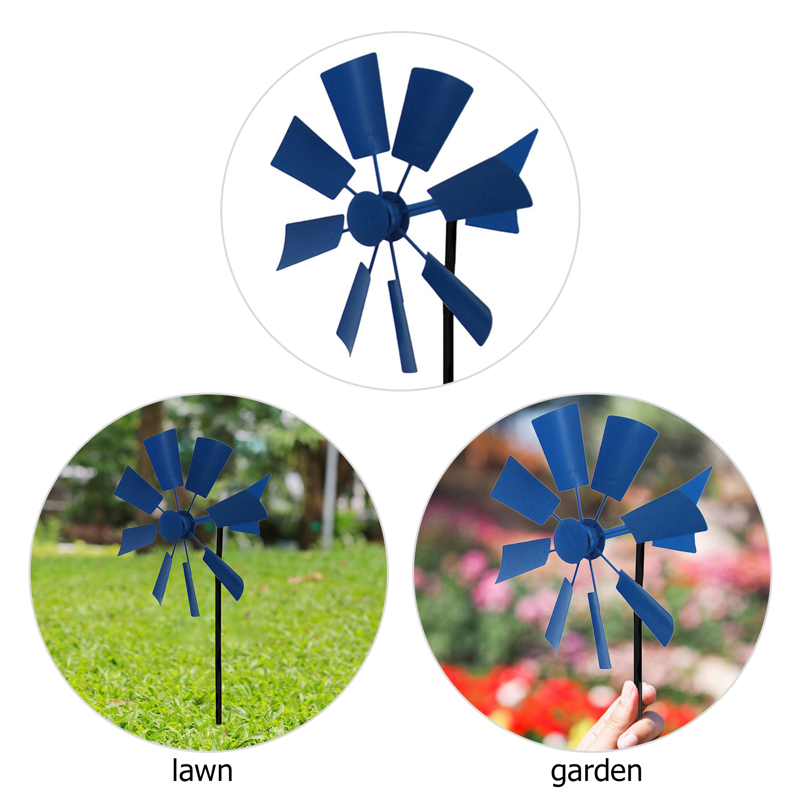 Lawn Pinwheels Wind Spinners Garden Courtyard Decor Windmill Pinwheel Wind Spinner Outdoor Terrace Patio Lawn Ornament