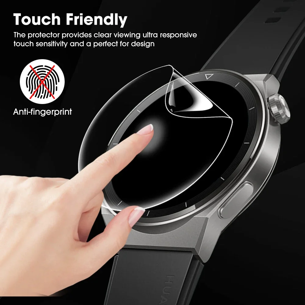 Weiche Hydrogel-Schutzfolie für Huawei Uhr GT 4 3 GT2 41/46/42/43 mm Displayschutzfolie für Huawei Huawai GT4 GT3 Profi GT CYBER