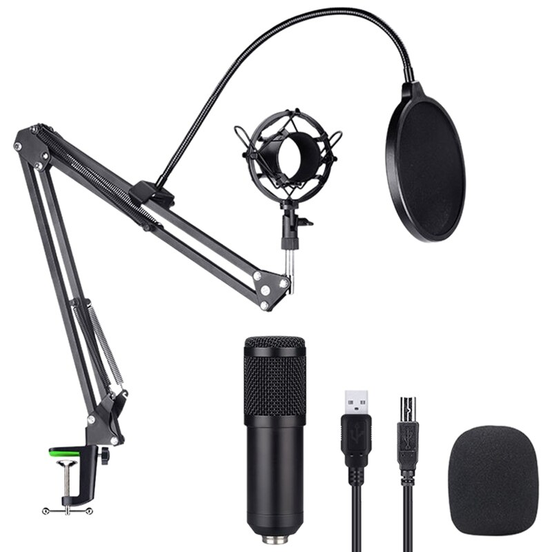 Microphone Cardioid Condenser Microphone 192KHz / 24Bit High Sampling Rate Computer Microphone:  BM800