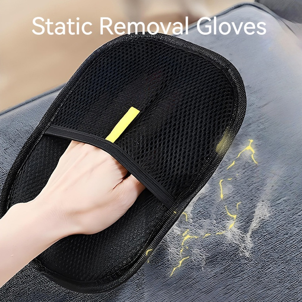 Pet Hair Remover Gloves Double Sided Pet Fur Removal Mitt Reusable Deshedding Brush Glove for Sofas