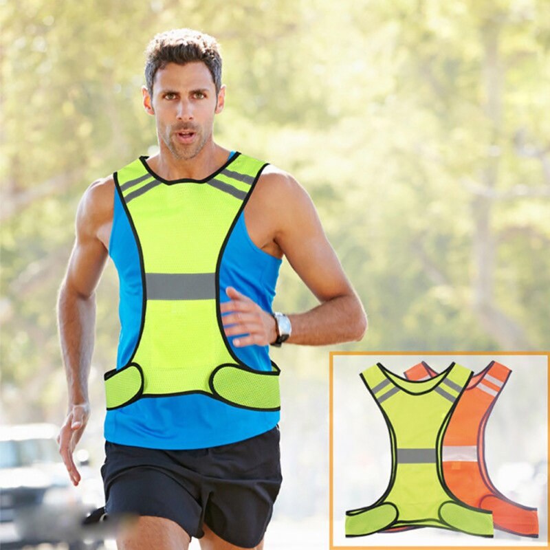 Lauf Weste Hohe Sichtbarkeit LED Reflektierende Sicherheits Weste Jacke Männer Frauen Nacht Laufen Radfahren Weste