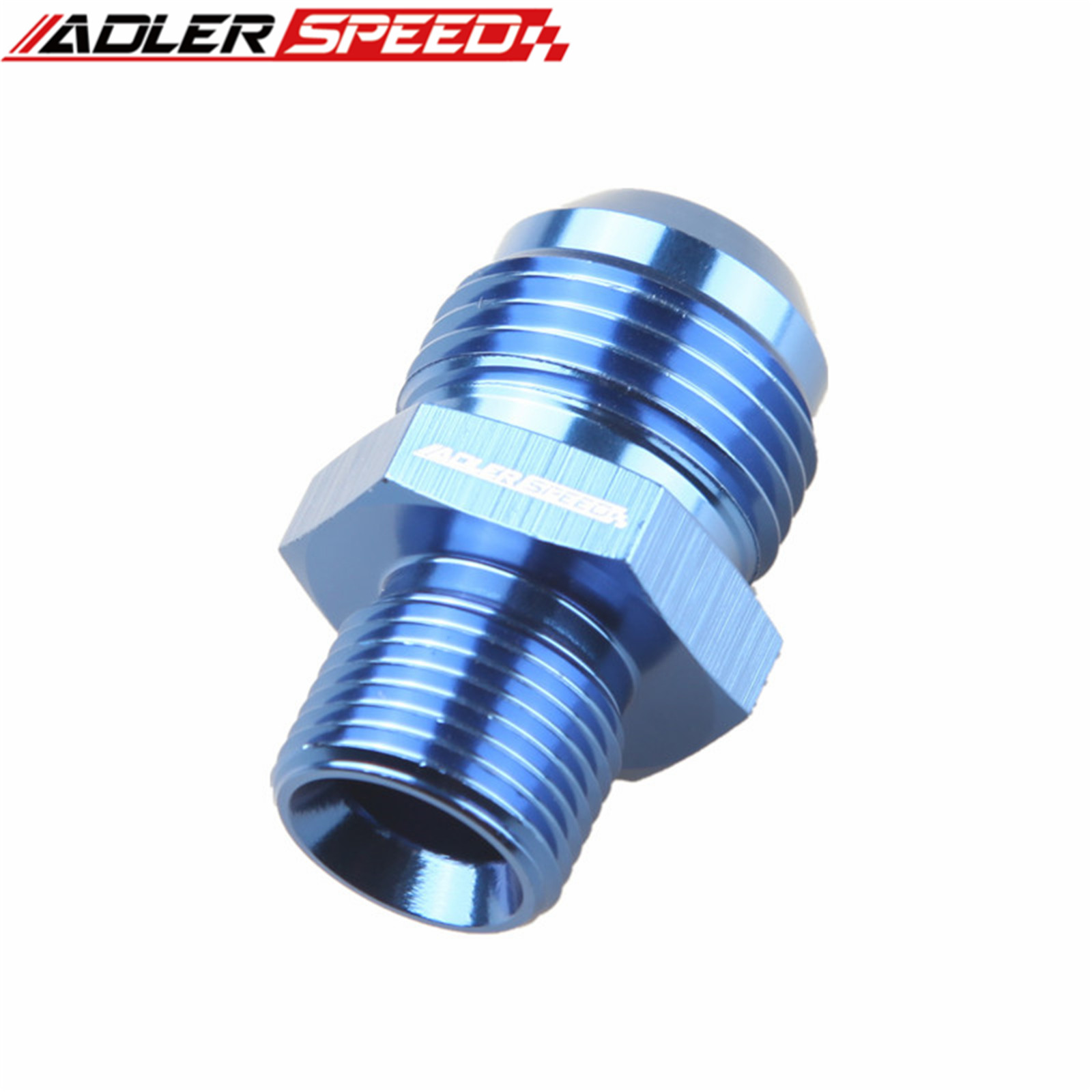 Universal  an4 an6 an8 an10 an12 hane  to 1/8 " 1/4 " 3/8 " 1/2 " 3/4 " bsp bspp rak adapterkoppling blå / silver