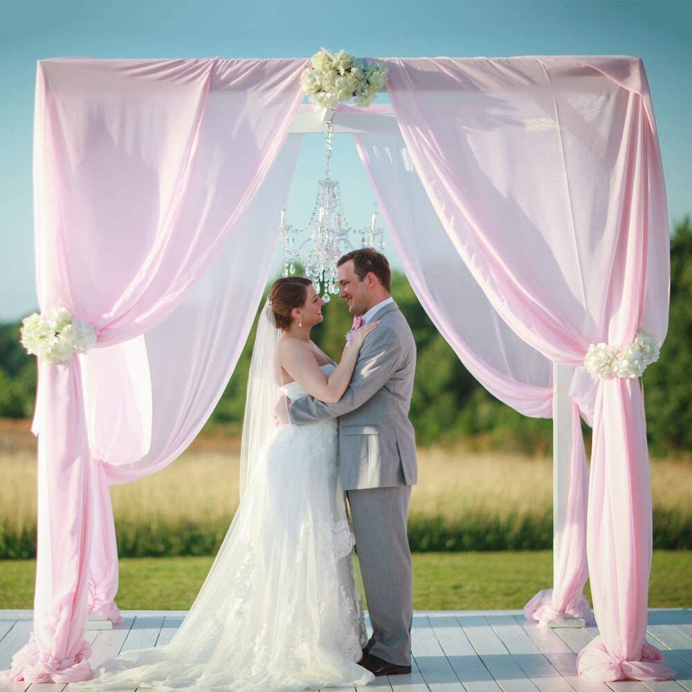 Wedding Arch Drapping Fabric Party Supplies Chiffon Fabric Drapes Backdrop Curtain Drapery Ceremony Reception Hanging Decor