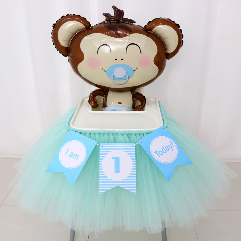 RUBIHOME falda de mesa de tul azul sólido DIY faldas de vajilla para la decoración del cumpleaños de la boda Baby Shower favores de textil para el hogar