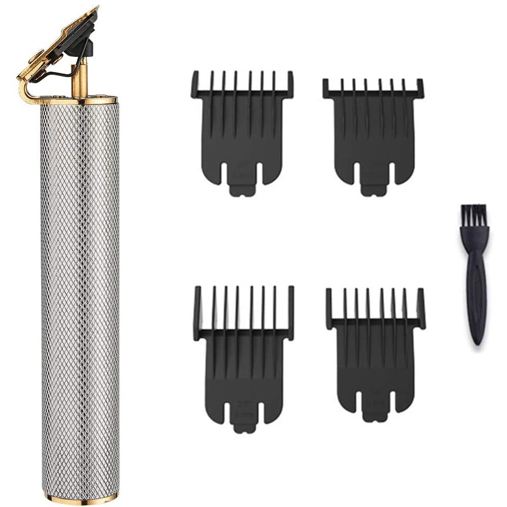 Männer der kabellos Haar Haarschneidemaschine Elektrische 0mm Kahl Rasieren Bart Trimmer Abschluss Haar Schneiden Maschine Haar aufbringen Styler Und olds: Silber- mit Kasten