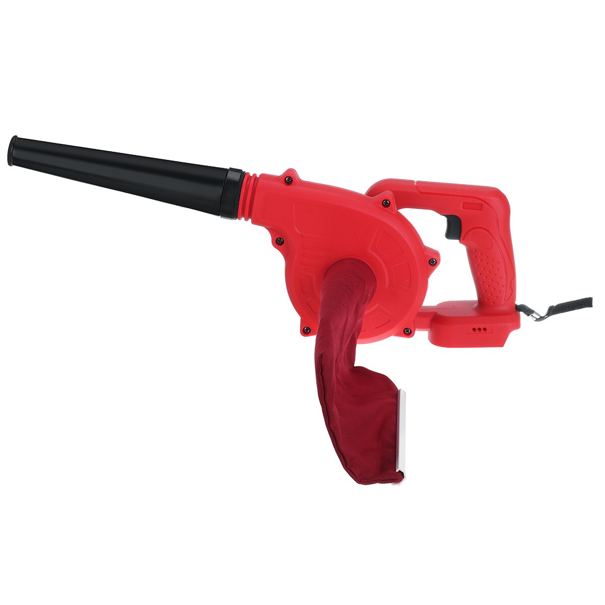 Aspiradora eléctrica inalámbrica, soplador de aire inalámbrico, herramienta de limpieza de polvo para Makita, batería de ion de litio de 18V para coche de oficina: Rojo