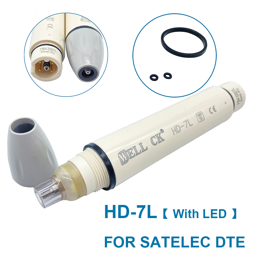 Dental Instrument Tools Ultrasonic Scaler Handpiece Handle 3H 5L HD-7H HD-7L LED Materials Fit For SATELEC DTE Woodpecker: HD-7L With LED
