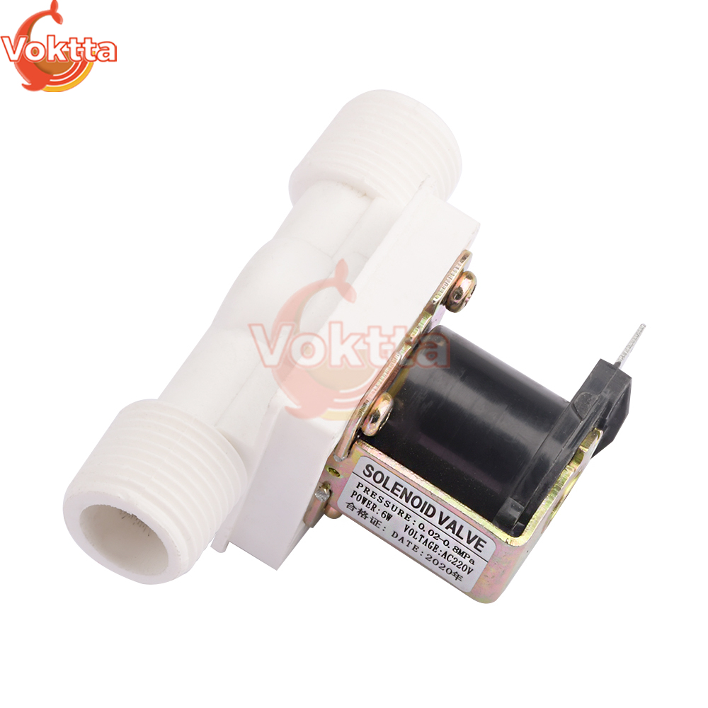 1/2 Solenoid Valve DC 12V 24V AC 110V 220V Water Control Valve Controller Switch Normally Closed Solenoid Valve Switch