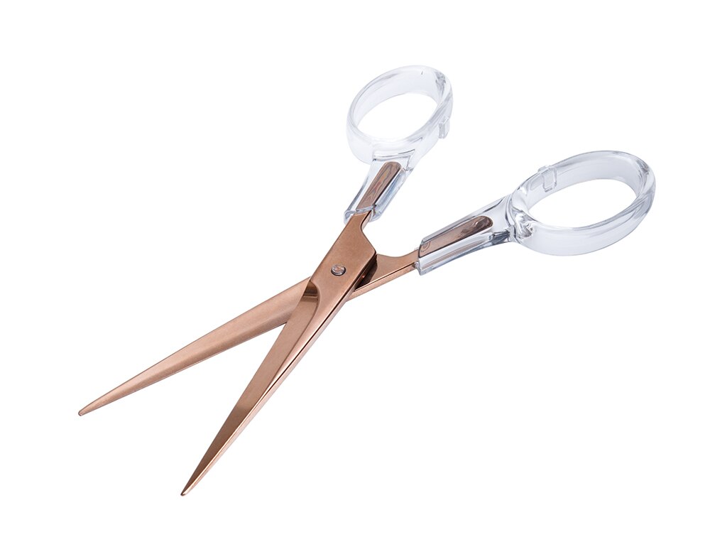 Acrylic Gold Scissors and Staple Remover and Memo Pad Note Holder Fits 4 x 6 Inches Note Paper stationery desktop stationery