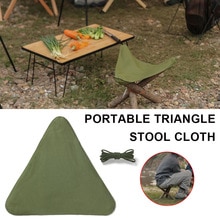 Portable Folding Tripod Stool Cloth DIY Waterproof Portable Camping Stool for Outdoor Camping Stool Hiking Fishing Stool