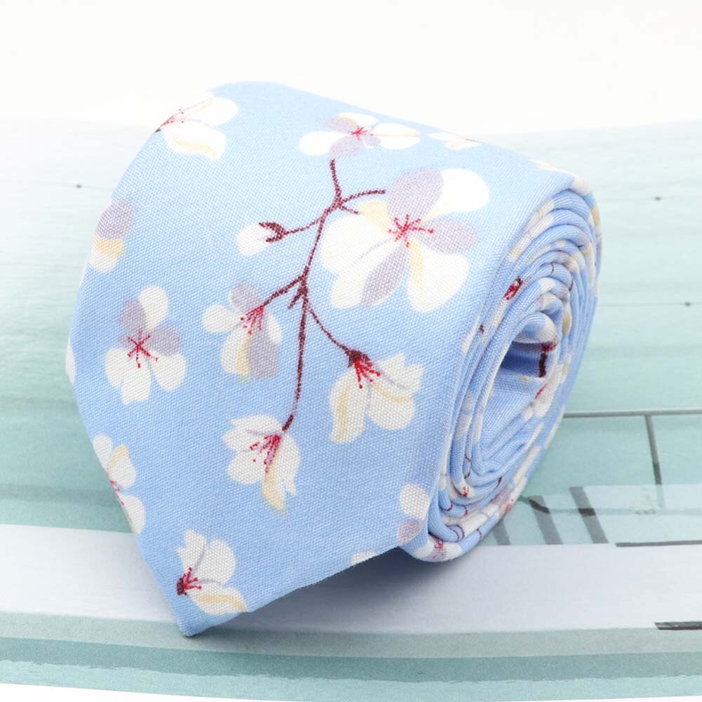 Cravates en coton Rose imprimé | Fleur, largeur 7cm, cravate étroite, cravate Cravat décontracté, fête, cravate de cou: 4