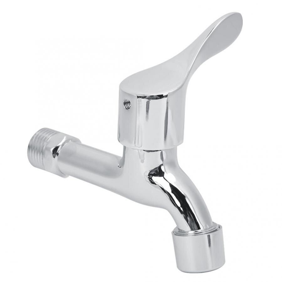 G1/2in Zinklegering Mooie Chrome Plated Huishoudelijke Kraan Water Tap Voor Thuis Badkamer Keuken