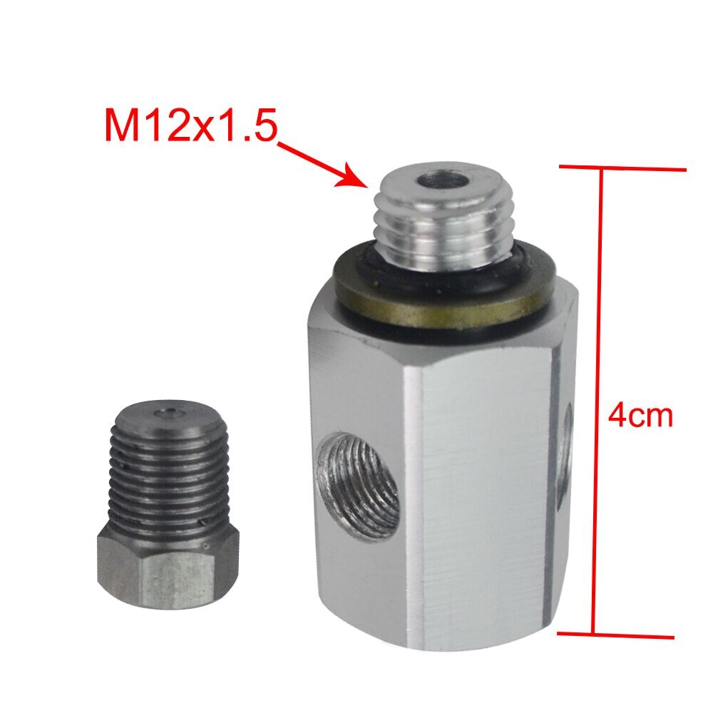Darmowa wysyłka-3 Port ciśnienia oleju wskaźnik temperatury adapter T kawałek dla BMW serii 3 E30 E36 VR-OGA01