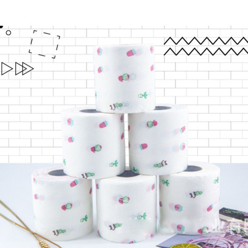 Papier toaletowy z zabawnym nadrukiem wzór 2 warstwy 250 arkuszy papkowaty drzewnej rolkę papieru bezzapachowa tkanka robić kuchni domowej