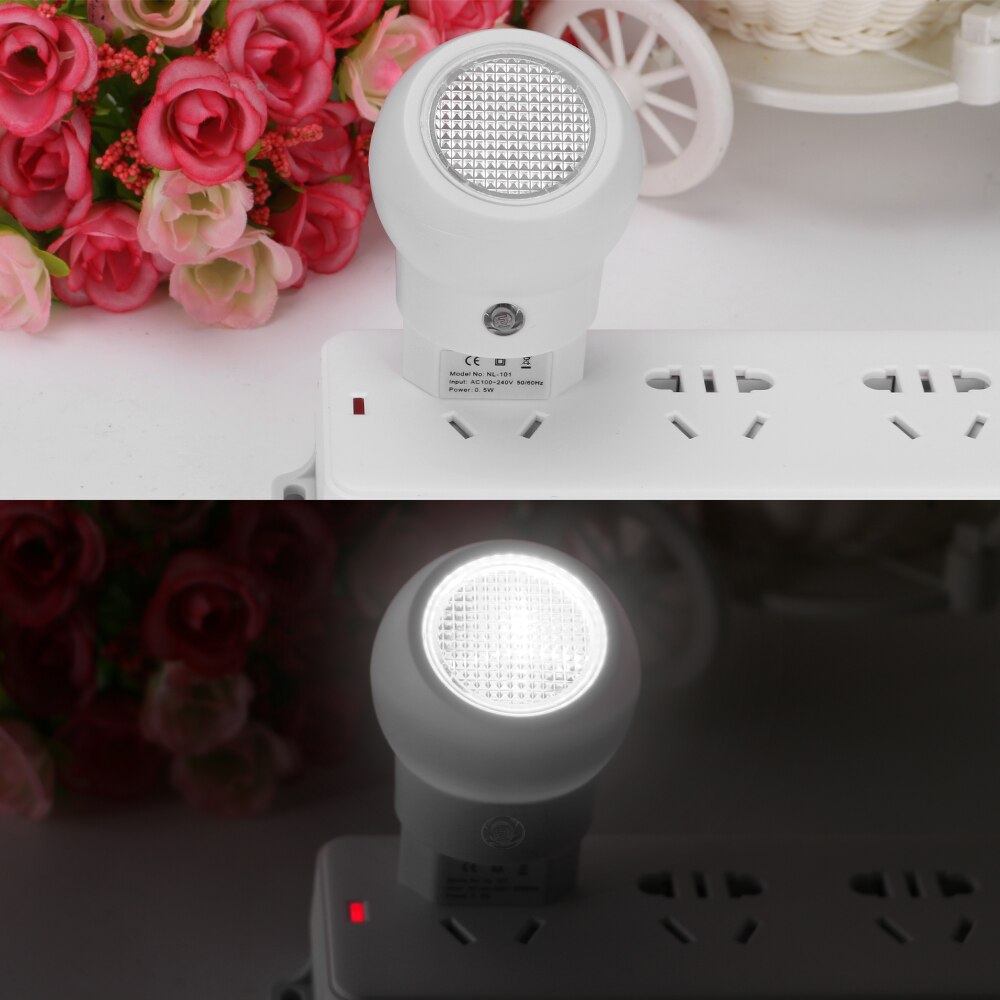 LED Night Light 360 Rotation EU US Plug Sensor Night Lamp With Light Sense Automatically Switch On Or Off For Baby Bedroom
